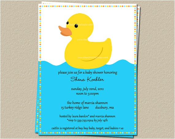 Cheap Rubber Duck Baby Shower Invitations Little Duck Baby Shower Invitations Blue by theinviteladyshop
