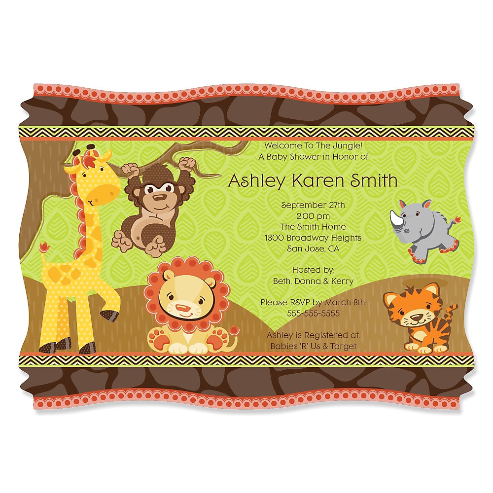 Cheap Safari Baby Shower Invitations Funfari Baby Shower Invitations Oxyline Fbe37