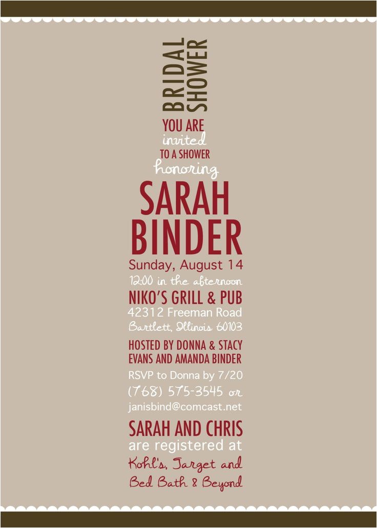 Cheap Wine themed Bridal Shower Invitations Bridal Shower Invitations Bridal Shower Invitations