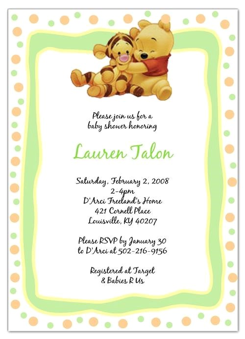 Cheap Winnie the Pooh Baby Shower Invitations Invitation for Baby Shower Interesting Winnie the Pooh