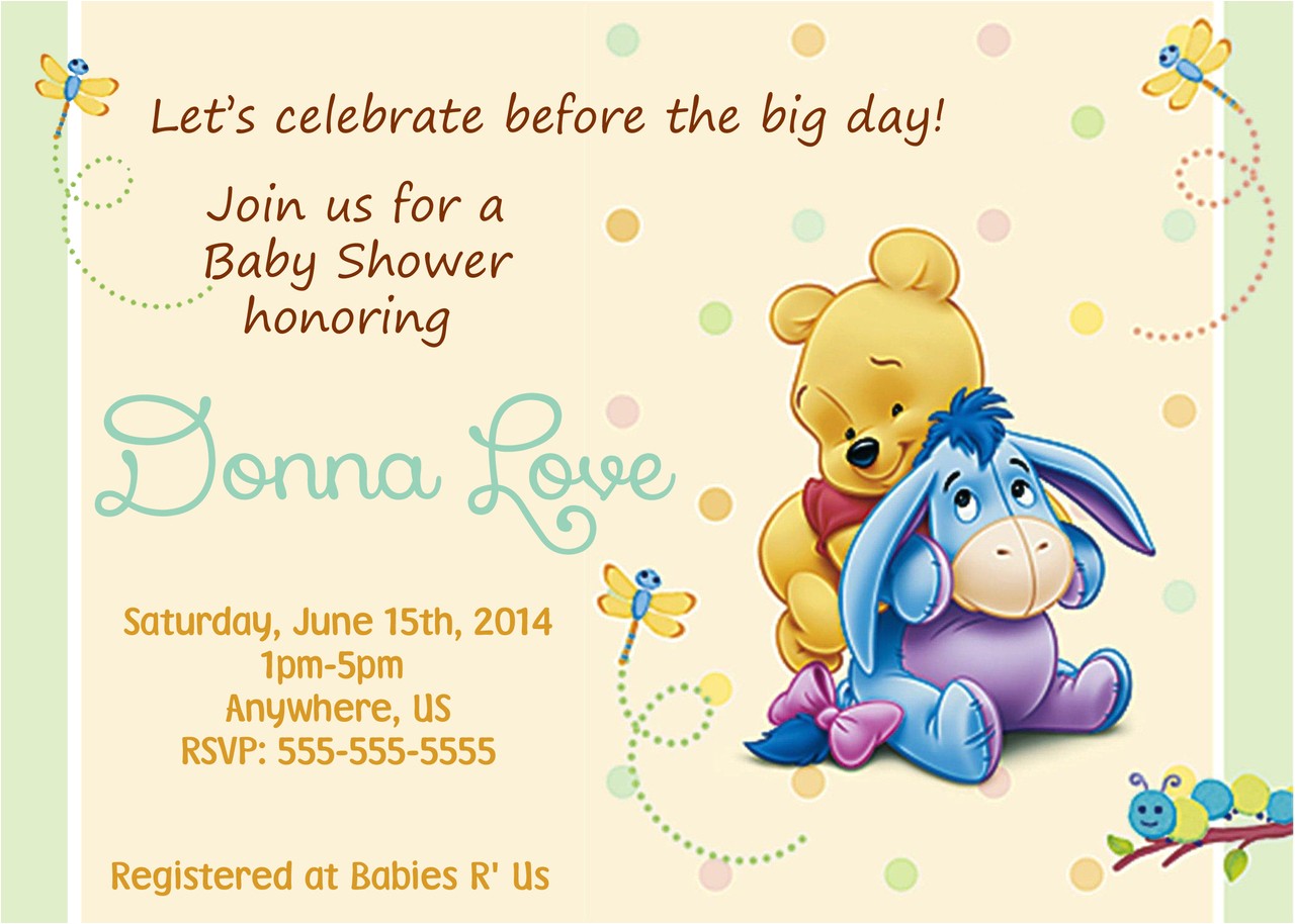 Cheap Winnie the Pooh Baby Shower Invitations Winnie the Pooh Baby Shower Invitations – Gangcraft