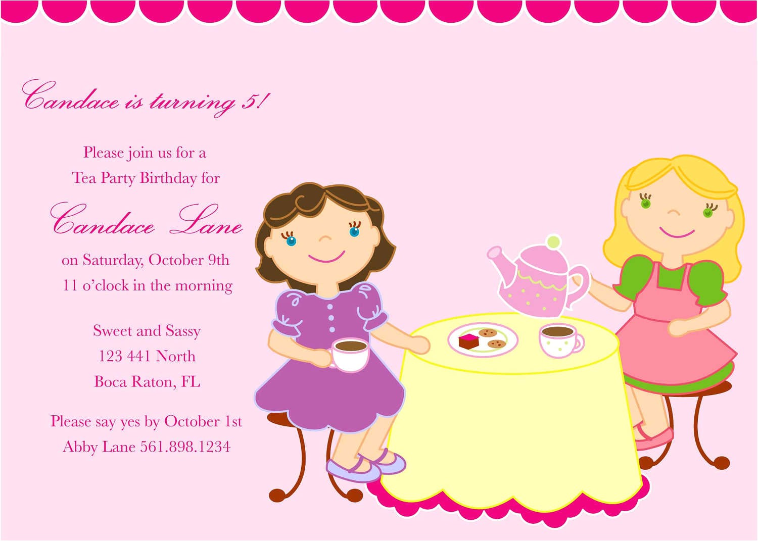 Child Birthday Invitation Message Birthday Party Invitations Messages for Kids