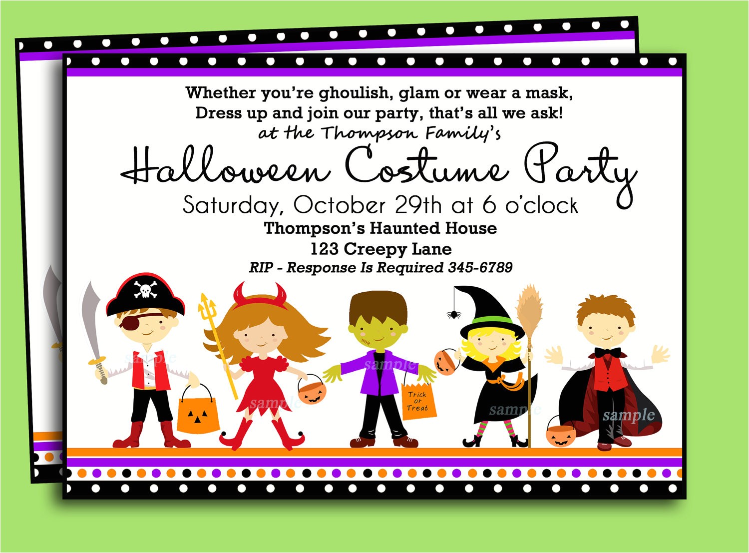 Children S Halloween Party Invitations Costumes Birthday Party Invitation Wording Festival