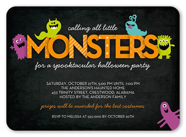 Children S Halloween Party Invitations Kids Halloween Party Invitations Cimvitation