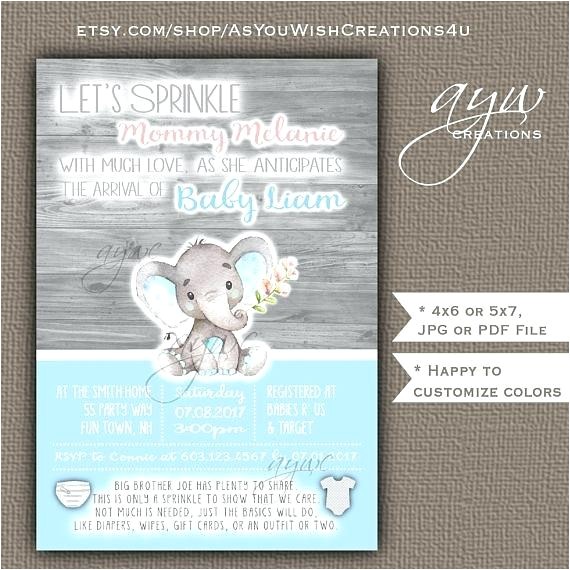 Chip Didn T Invite Jerome to the Tea Party Baby Boy Sprinkle Shower Invitations E Shower Invitations