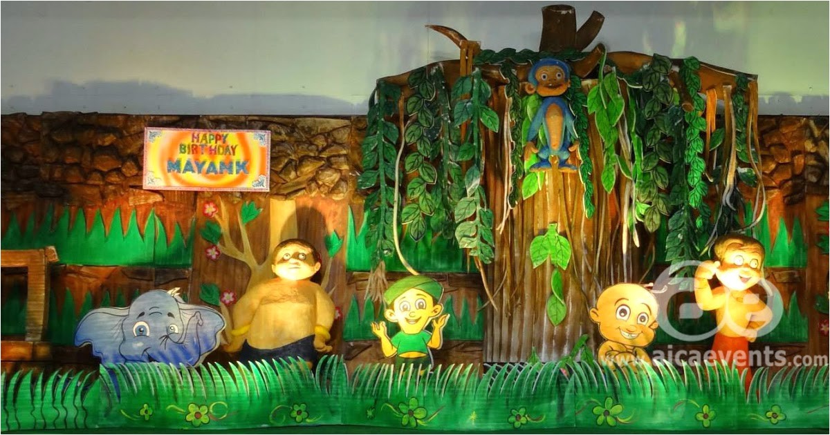 Chota Bheem theme Birthday Party Invitations Aicaevents Chota Bheem theme Party Decorations