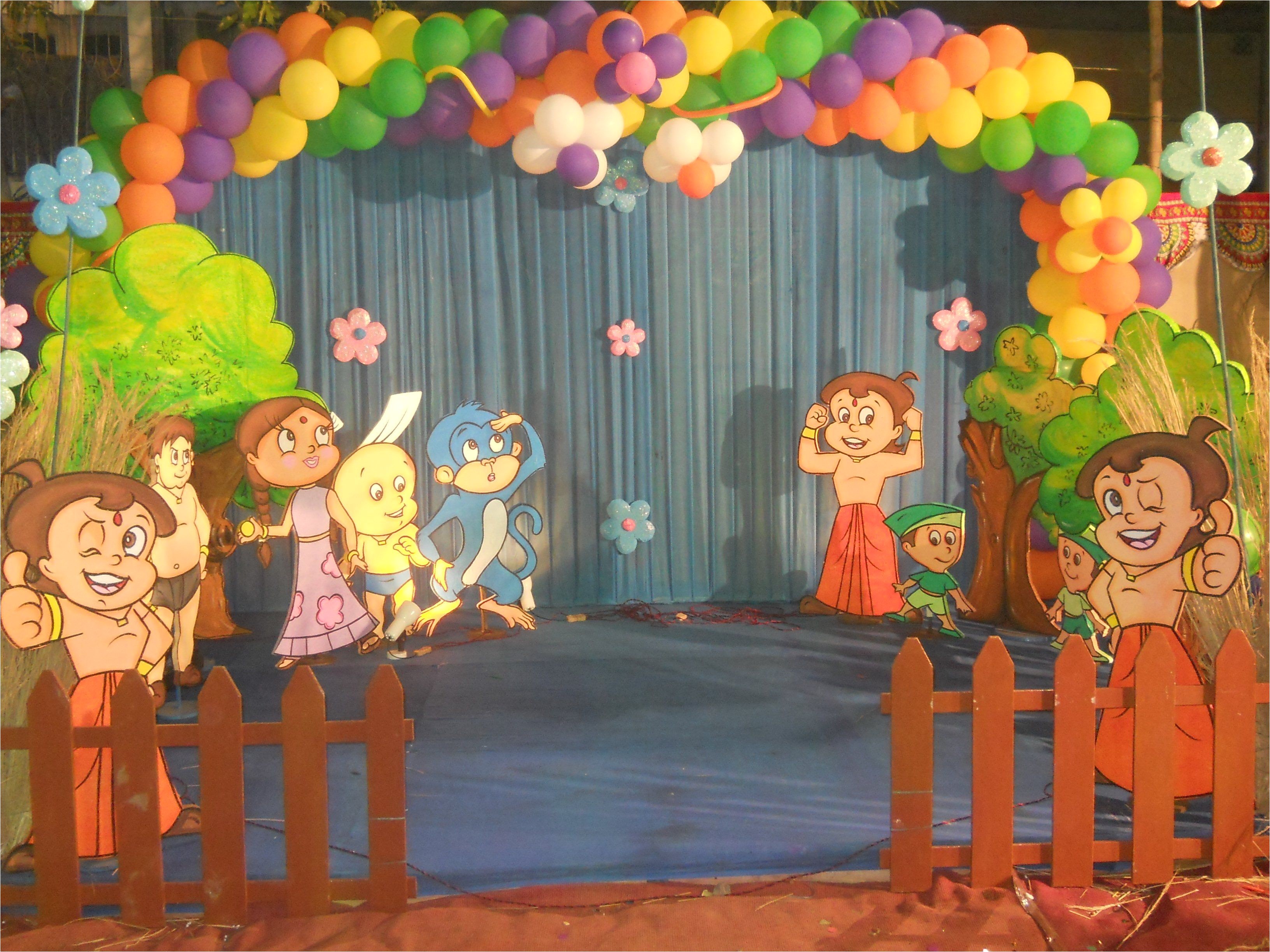 Chota Bheem theme Birthday Party Invitations Chhota Bheem theme 4 Stars