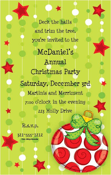Christmas Poems for Invitation to A Party Funny Christmas Party Invitation Wording Cimvitation