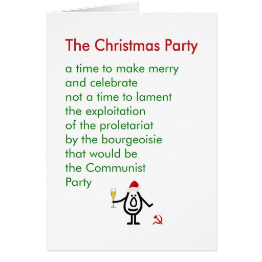 Christmas Poems for Invitation to A Party the Christmas Party A Funny Christmas Poem Greeting Card