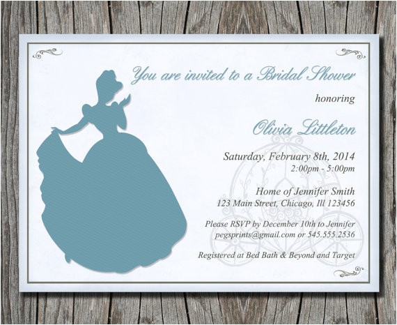 Cinderella Bridal Shower Invitations Disney S Cinderella Bridal Shower Invitation by Pegsprints Cinderella Bridal Shower Invitations Disney S Cinderella Bridal Shower Invitation by Pegsprints