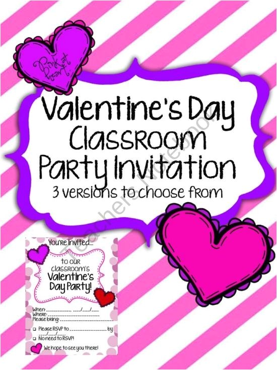Class Valentines Party Invitation Pinterest