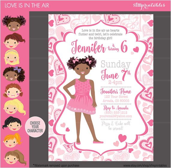 Class Valentines Party Invitation Valentine S Day Birthday Party Invitation Hearts theme