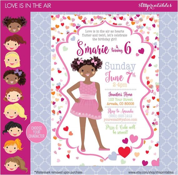 Class Valentines Party Invitation Valentine S Day Birthday Party Invitation Hearts theme