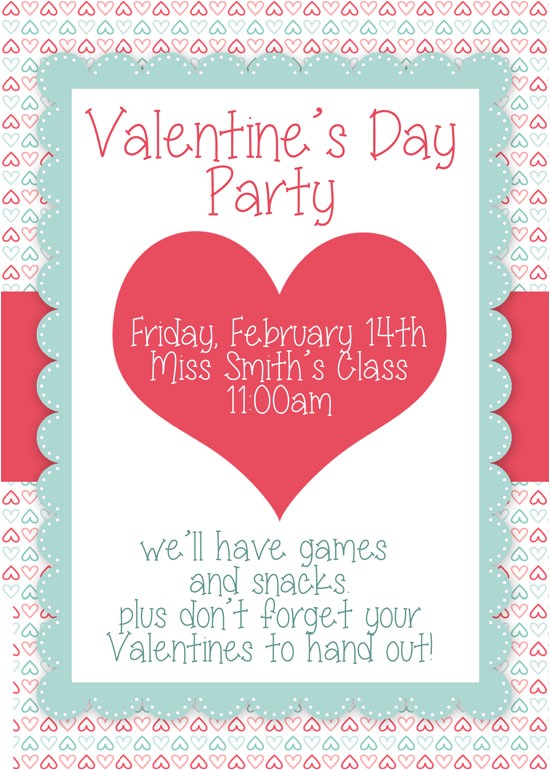 Class Valentines Party Invitation Valentine S Day Party Free Printables How to Nest for Less™