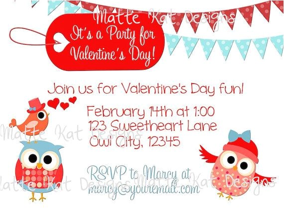 Class Valentines Party Invitation Valentine S Day Party Invitation School or Classroom