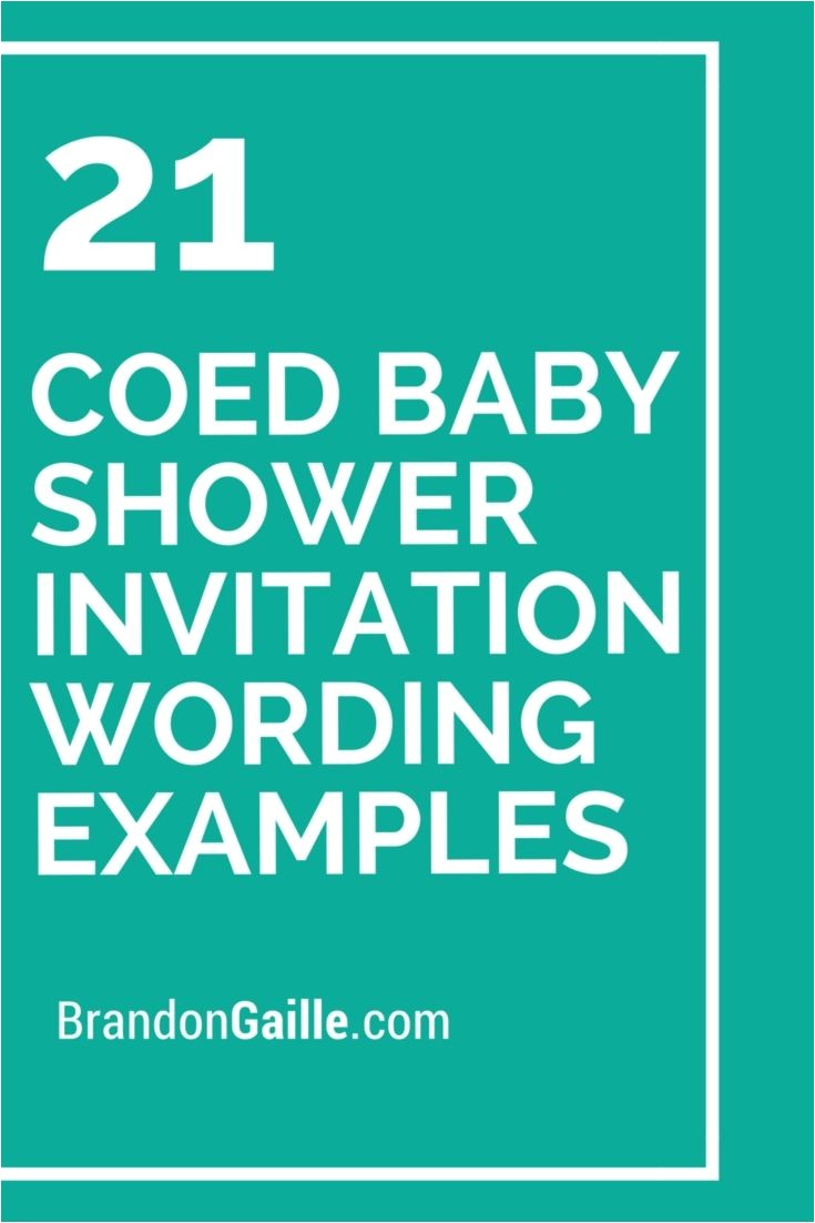 Co-ed Baby Shower Invitation Wording 21 Coed Baby Shower Invitation Wording Examples