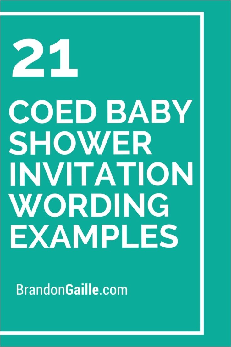 Coed Baby Shower Invitation Templates 21 Coed Baby Shower Invitation Wording Examples