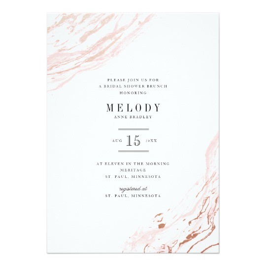 Contemporary Bridal Shower Invitations Pink Marble Modern Bridal Shower Invitation Contemporary Bridal Shower Invitations Pink Marble Modern Bridal Shower Invitation