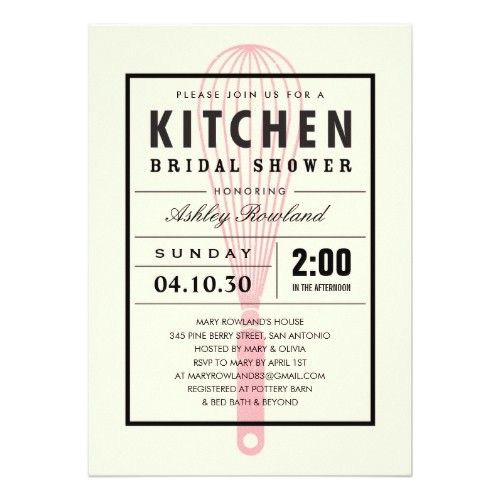 Cooking themed Bridal Shower Invitations Kitchen 20themed 20bridal 20shower 20invitations Jpg