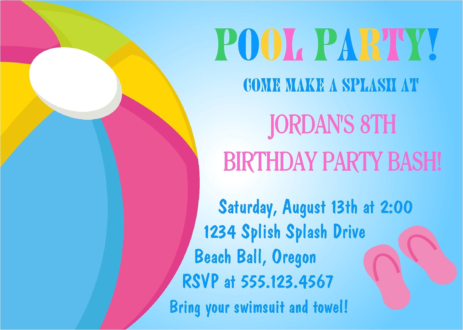 Cool Pool Party Invitation Ideas Cool Pool Party Invitations