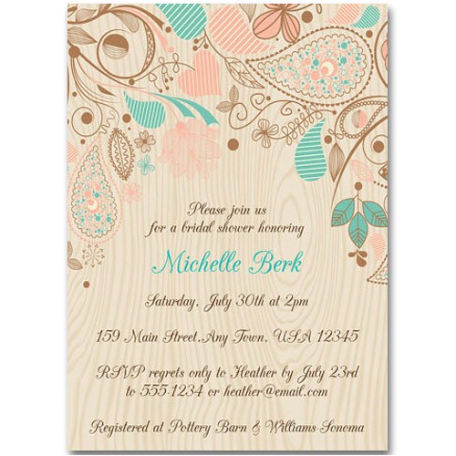 Country Bridal Shower Invitations Cheap Bridal Shower Invitations at Elegant Wedding Invites