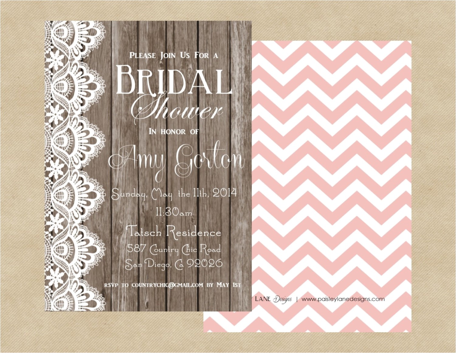 Country Chic Bridal Shower Invites 5×7 Country Chic Bridal Shower Invitation by Paisleylndesigns Country Chic Bridal Shower Invites 5×7 Country Chic Bridal Shower Invitation by Paisleylndesigns