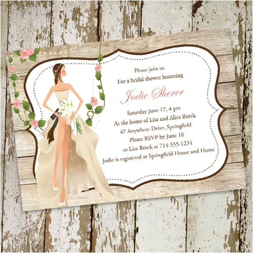 Country themed Bridal Shower Invites Vintage Garden Country Bridal Shower Invitations Online