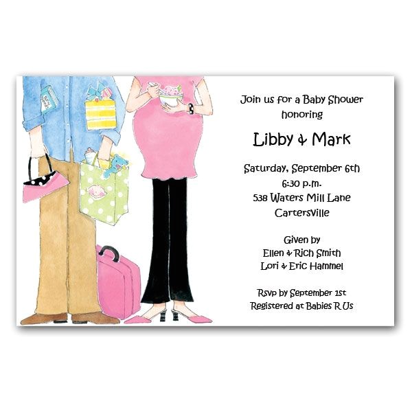 Couple Baby Shower Invites Expecting Couple Baby Shower Invitations