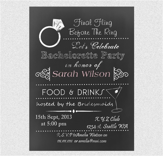 Create Bachelorette Party Invitations Free Bachelorette Party Invitation Templates