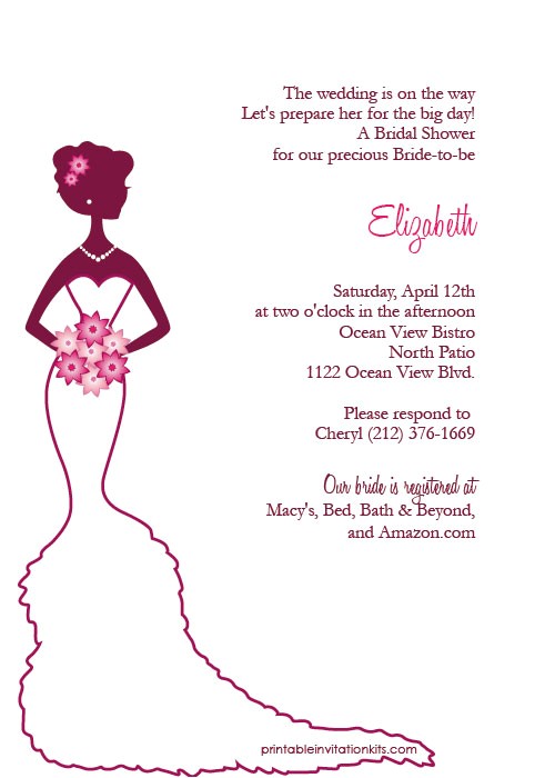 Create Bridal Shower Invitations Free Bridal Shower Invitations Create Free Printable Bridal