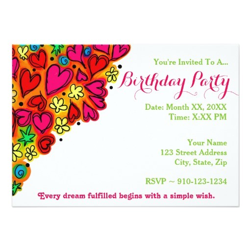 Create Your Own Birthday Invitations Create Your Own Birthday Party Invitation Zazzle