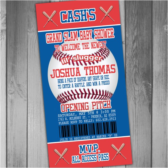 Cubs Baby Shower Invitations Chicago Cubs Inspired Baseball Baby Shower by Claceydesign