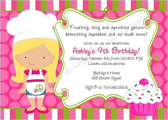 Cupcake Decorating Birthday Party Invitations Cupcake Invitation Cupcake Decorating Party Cupcake Birthday Cupcake Decorating Birthday Party Invitations Cupcake Invitation Cupcake Decorating Party Cupcake Birthday