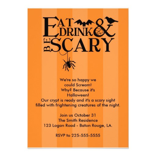 Custom Halloween Birthday Invitations Halloween Party 5×7 Paper Invitation Card Zazzle
