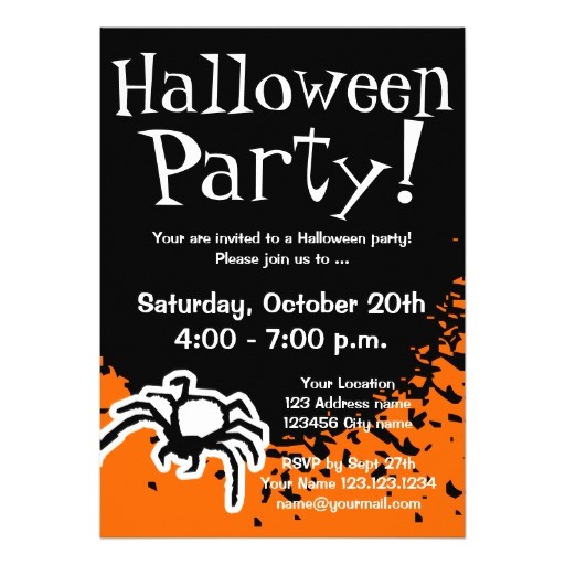 Custom Halloween Birthday Invitations Halloween Party Invitations Custom Invites Zazzle