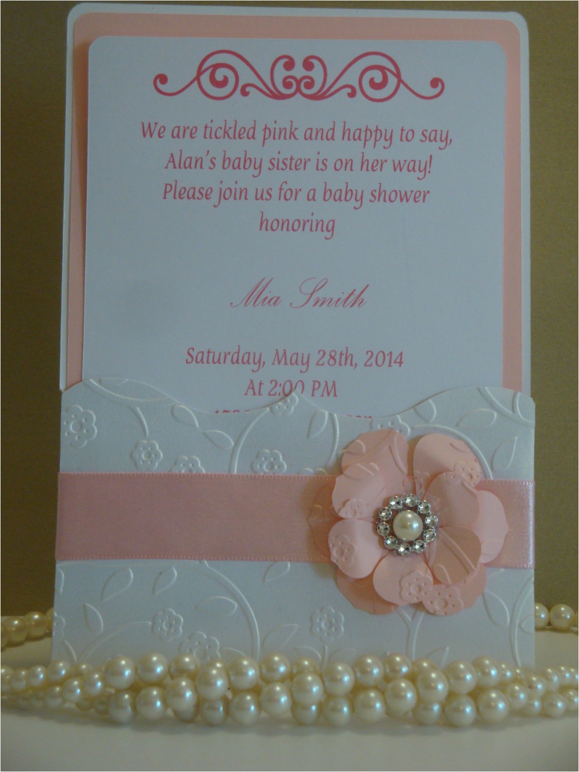Custom Made Quinceanera Invitations Babyshower Invitation Embossed Invitation Handmade Custom Made Quinceanera Invitations Babyshower Invitation Embossed Invitation Handmade