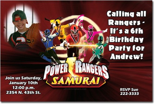 Custom Power Ranger Birthday Invitations Power Rangers Birthday Invitations Ideas Bagvania Free