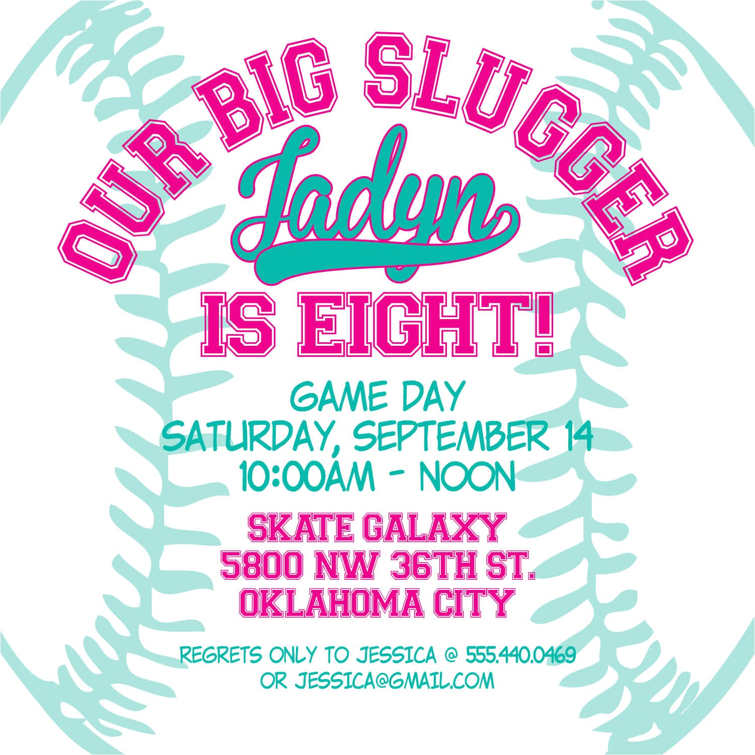 Custom softball Birthday Invitations Custom softball or Baseball Birthday Invitation Boys