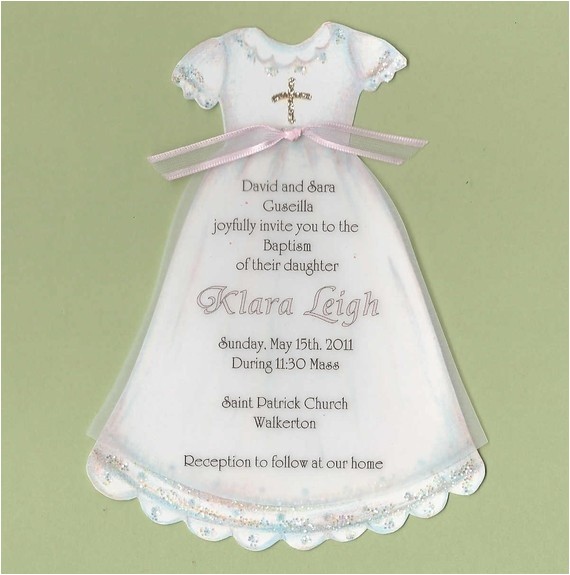 Customized Baptism Invitations 20 Girl Baptism Munion Dress Personalized Baptismal Customized Baptism Invitations 20 Girl Baptism Munion Dress Personalized Baptismal