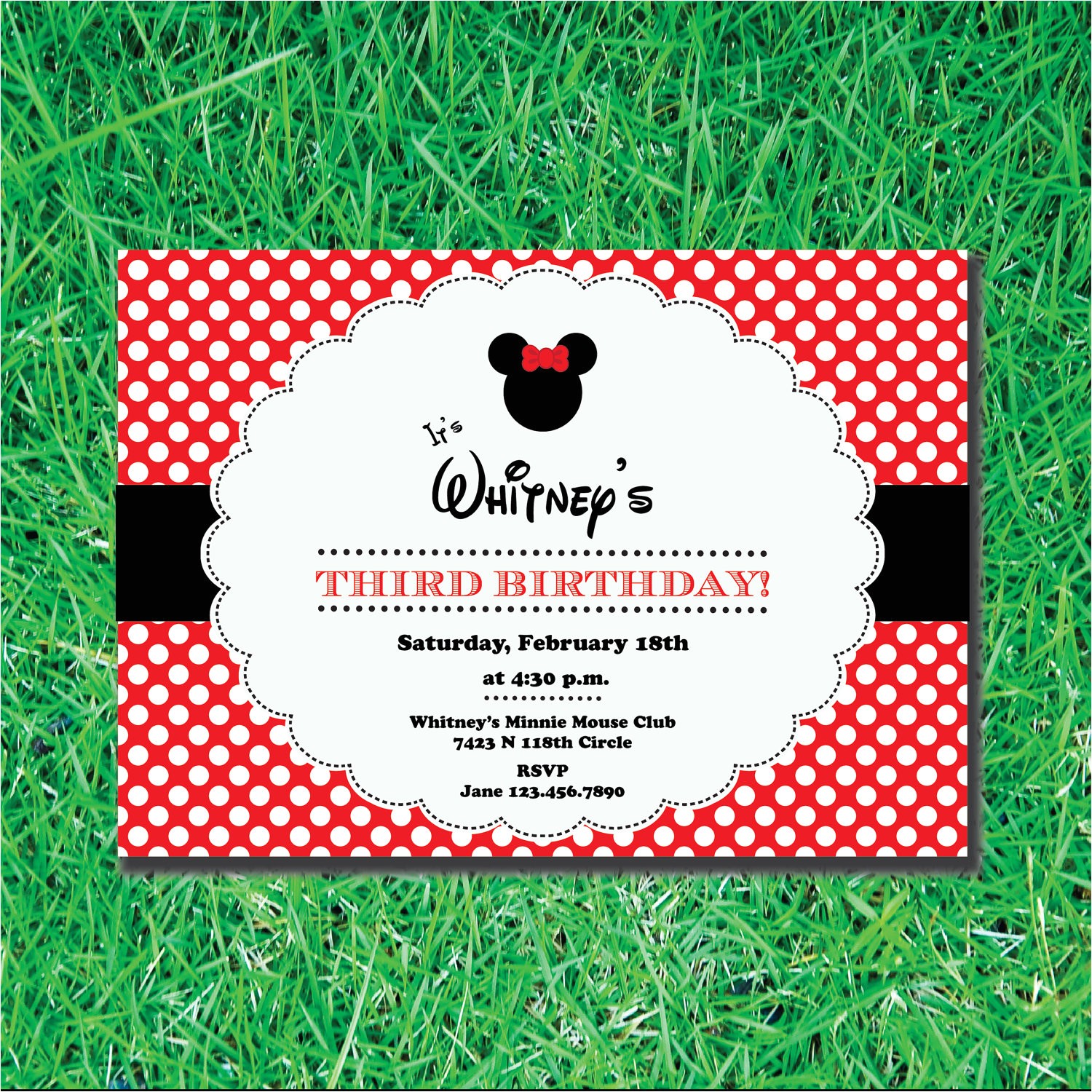 Customized Minnie Mouse Baby Shower Invitations Minnie Mouse Printable Party Invitation by Littlepigpress