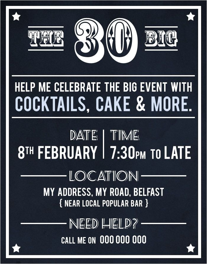 Cute 30th Birthday Invitation Wording 30th Birthday Party Invite by Akaihane