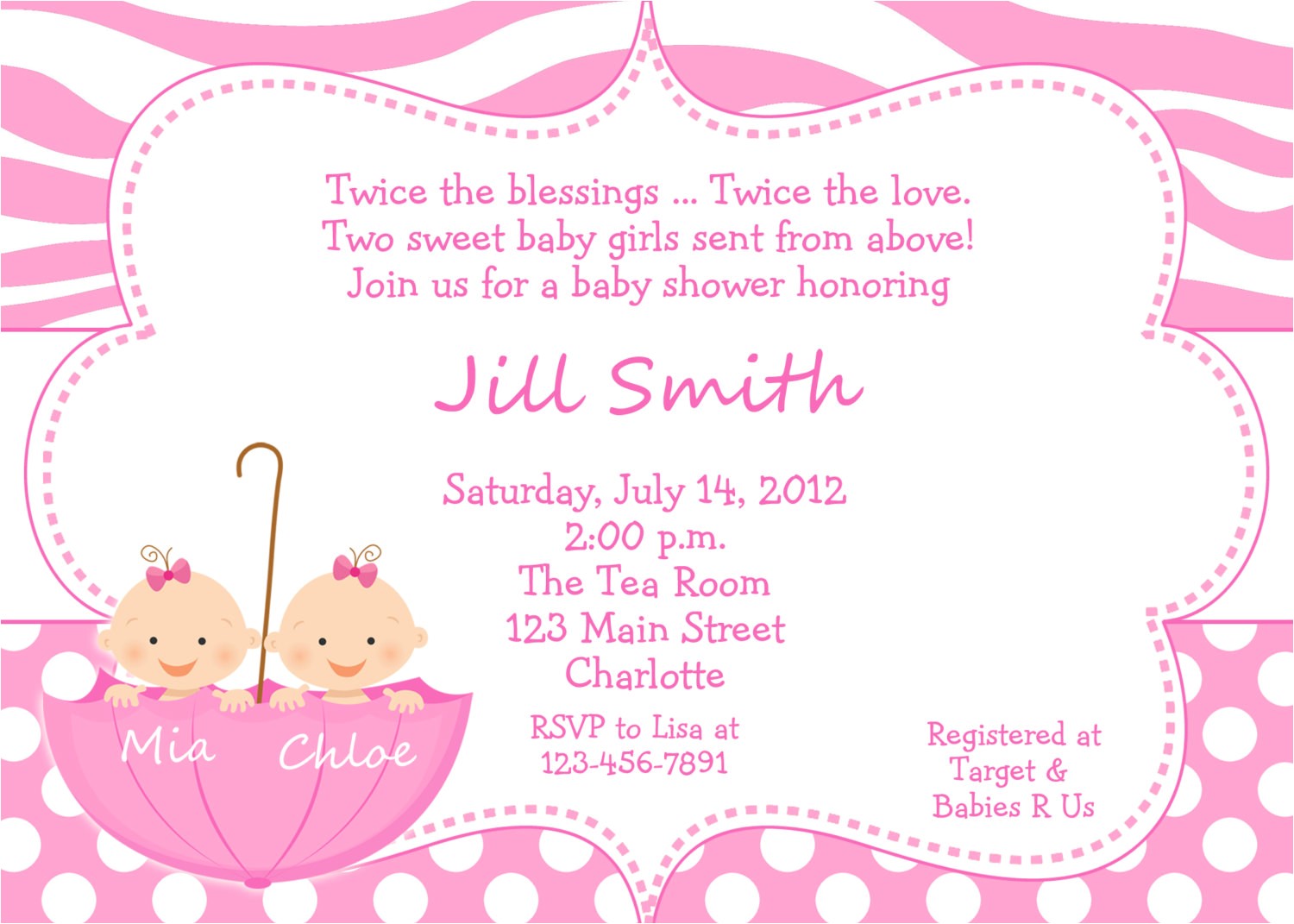 Cute Baby Shower Invitations for Girls Best 14 Cute Baby Girl Shower Invitations Trends