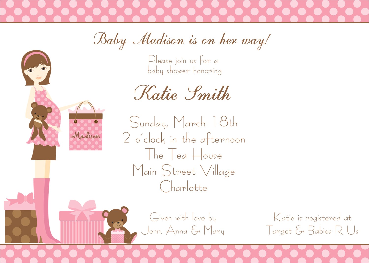 Cute Baby Shower Invitations for Girls Cute Baby Shower Invitations for Girls theruntime Com