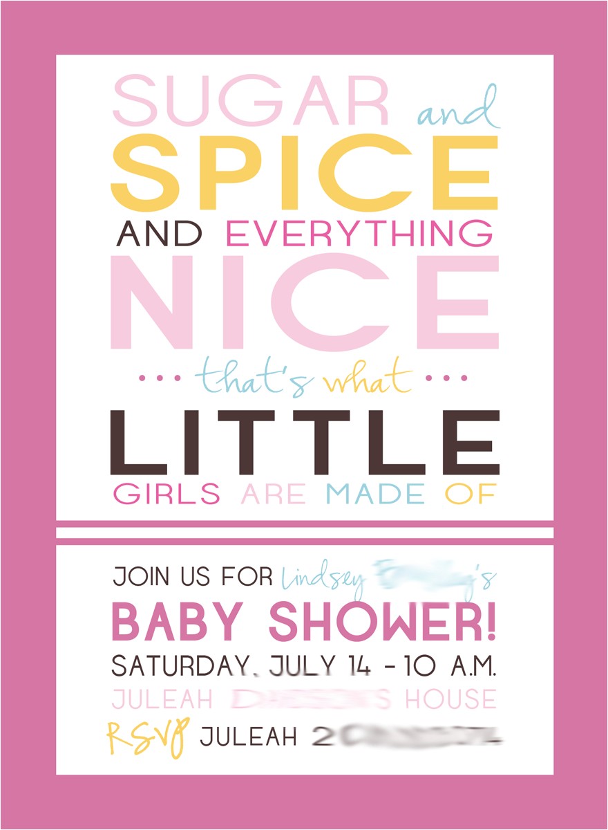 Cute Baby Shower Invitations for Girls Cute Baby Shower Invitations for Girls theruntime Com