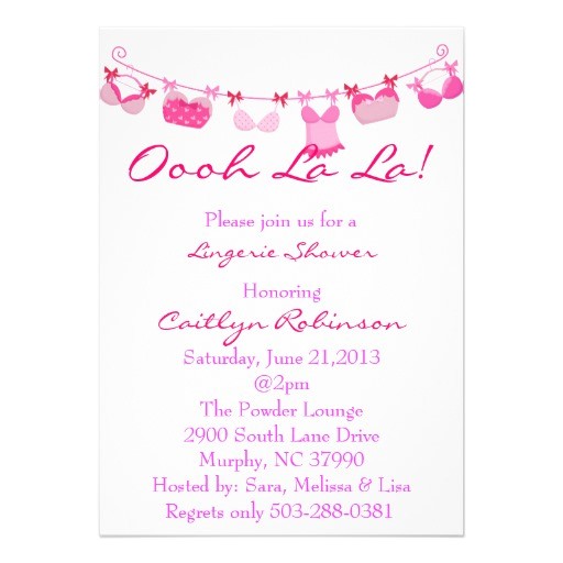 Cute Cheap Bridal Shower Invitations Cute Bra Bridal Shower Invitation 5" X 7" Invitation Card