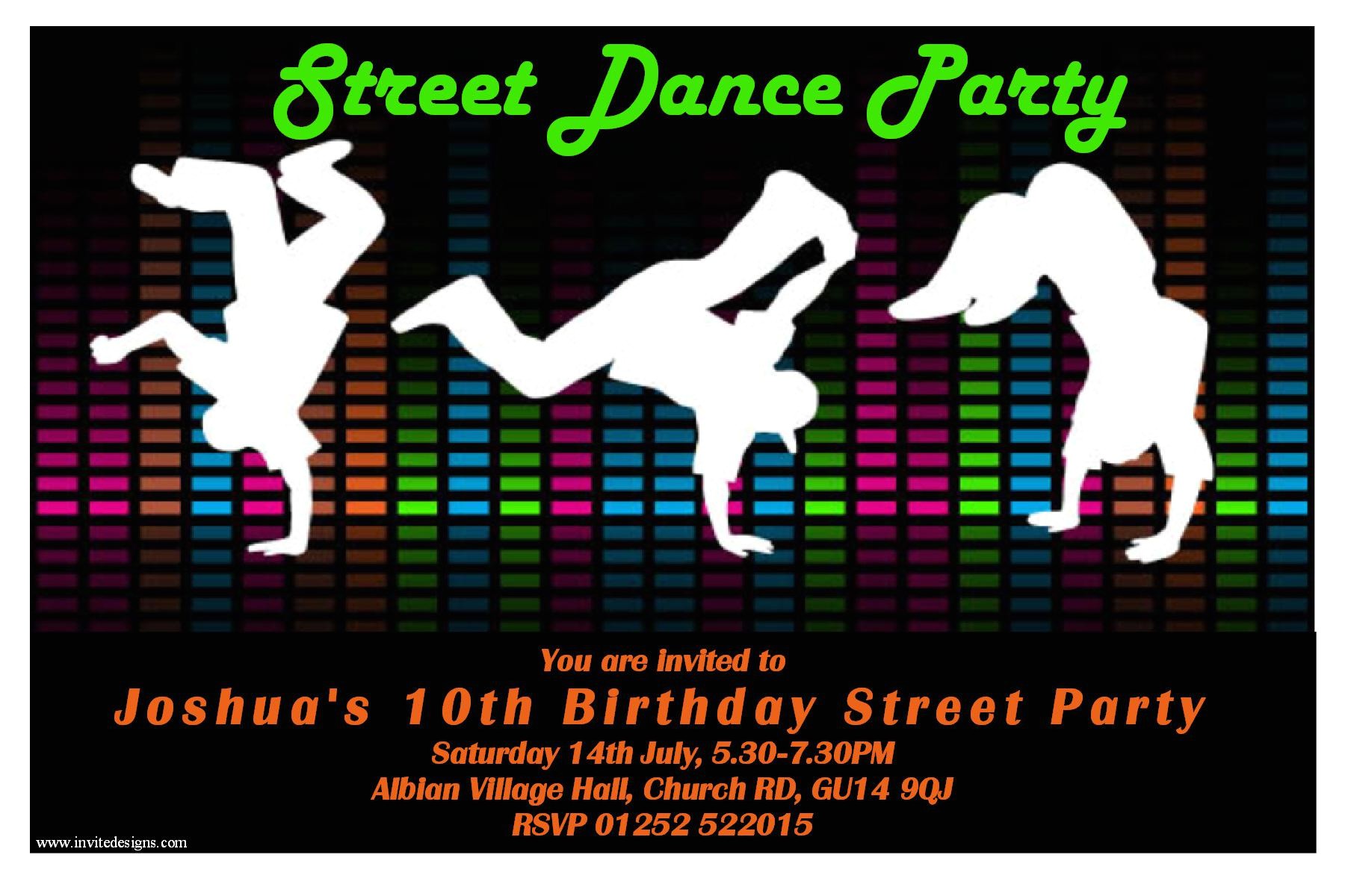 Dance Party Invitations Templates Dance Party Invitations