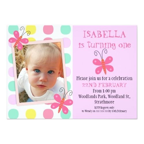 Daughter 2nd Birthday Invitation Wording butterflies 1st 2nd Birthday Party Invitation