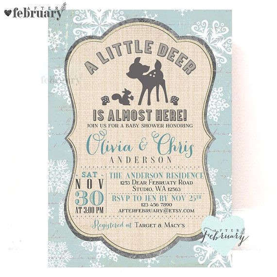 Deer Hunting Baby Shower Invitations Deer Baby Shower Invitations – Gangcraft
