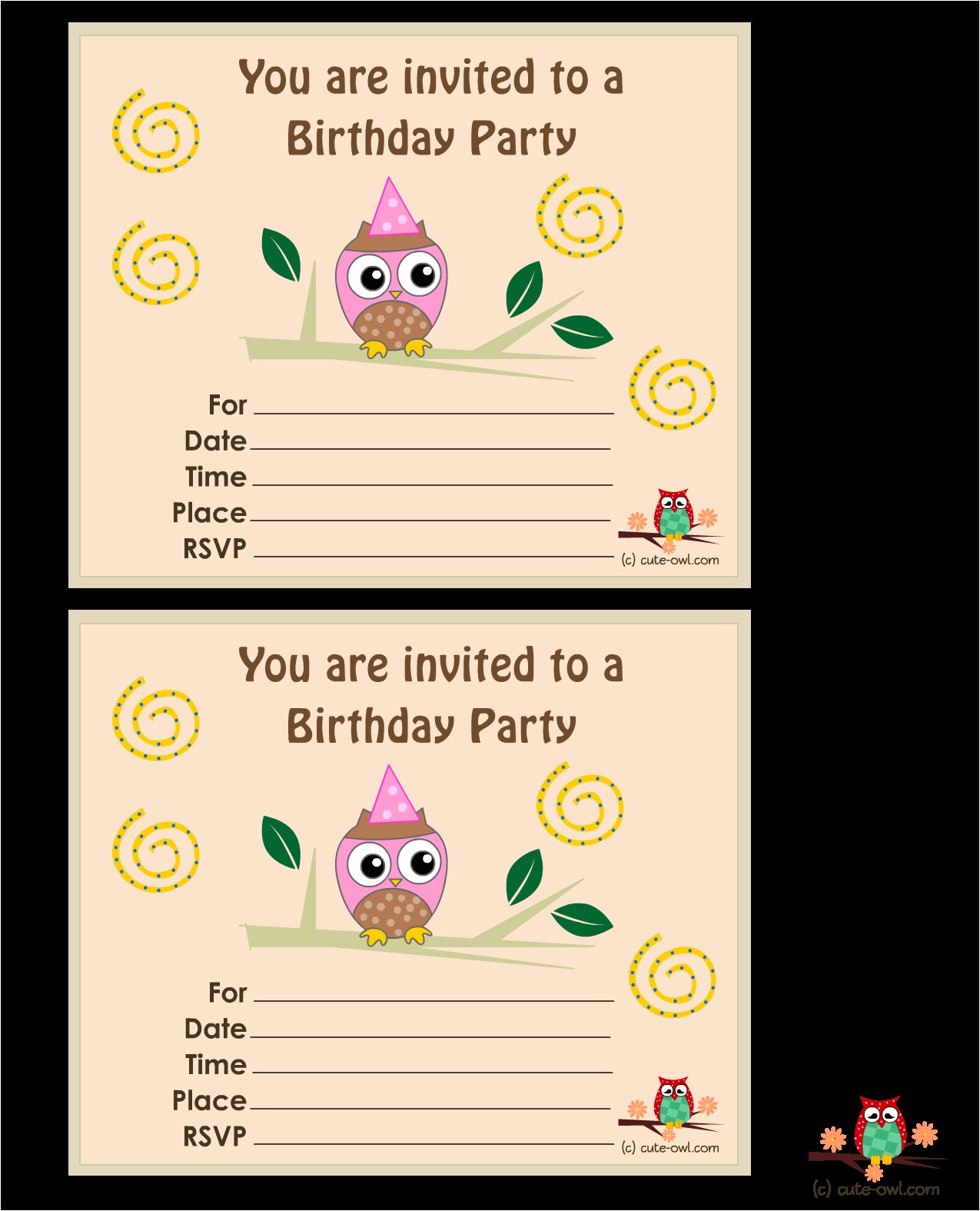 Design Birthday Invitations Free Printable top 8 Birthday Party Invitations Printable theruntime Com