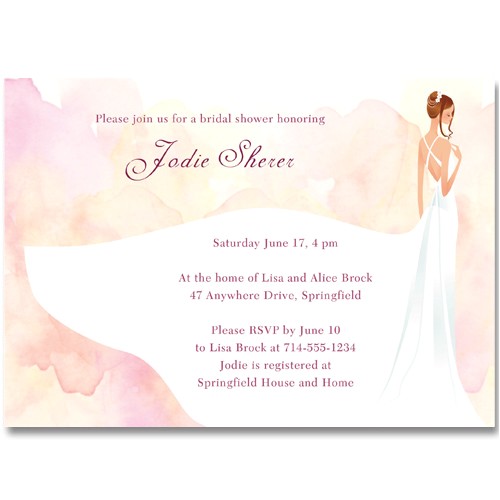 Designer Bridal Shower Invitations Budget Elegant Bridal Shower Invitations Ewbs038 as Low as